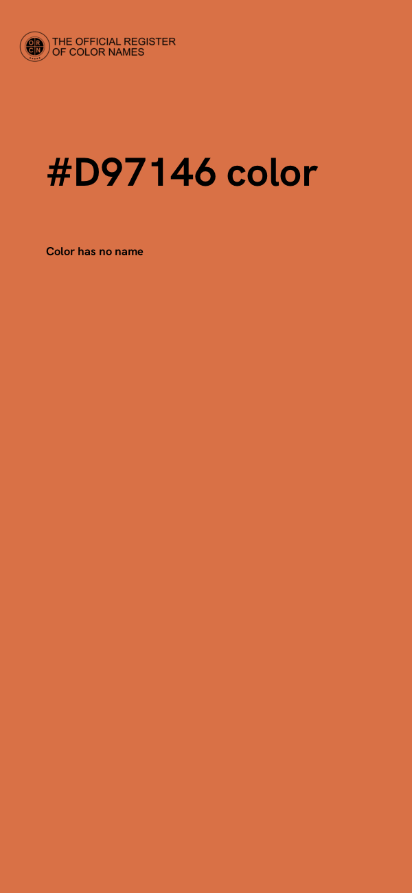 #D97146 color image