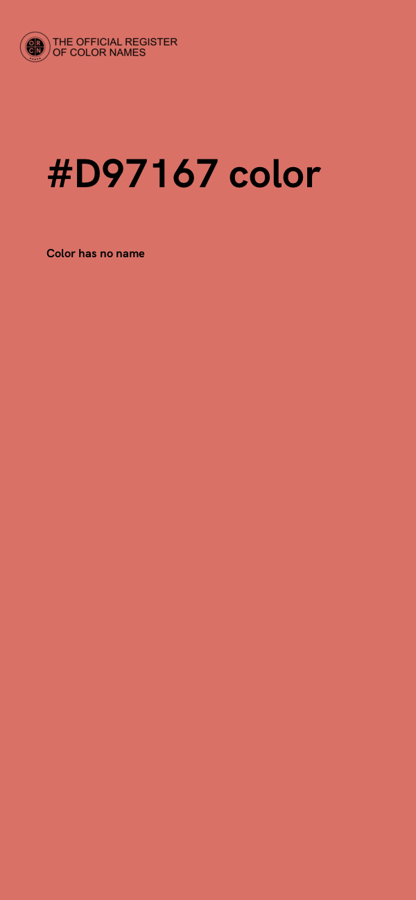 #D97167 color image