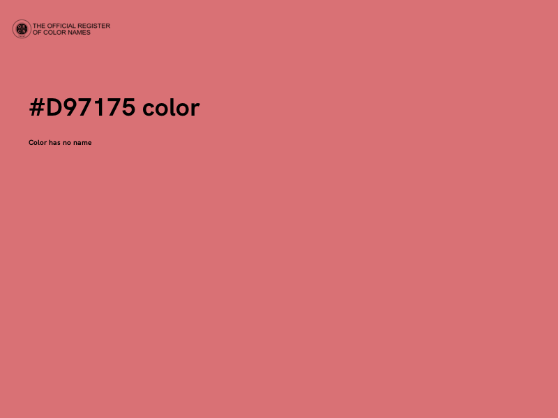 #D97175 color image
