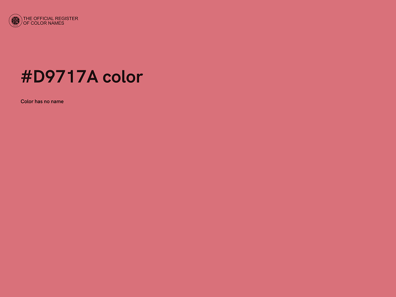 #D9717A color image