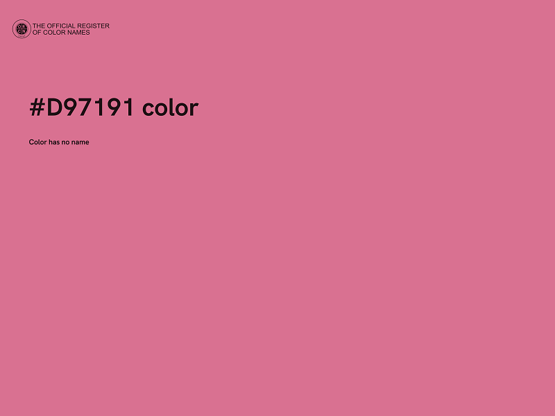 #D97191 color image