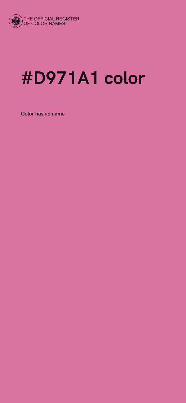 #D971A1 color image