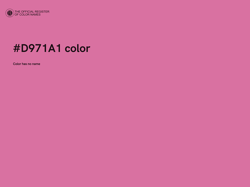 #D971A1 color image