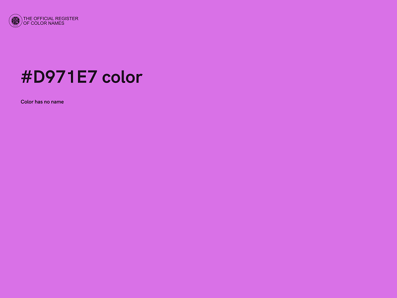 #D971E7 color image