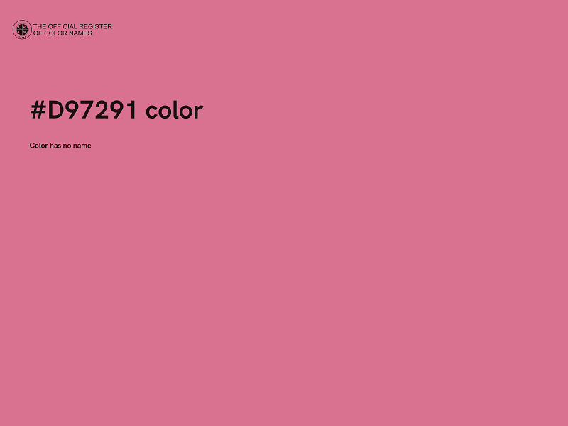 #D97291 color image