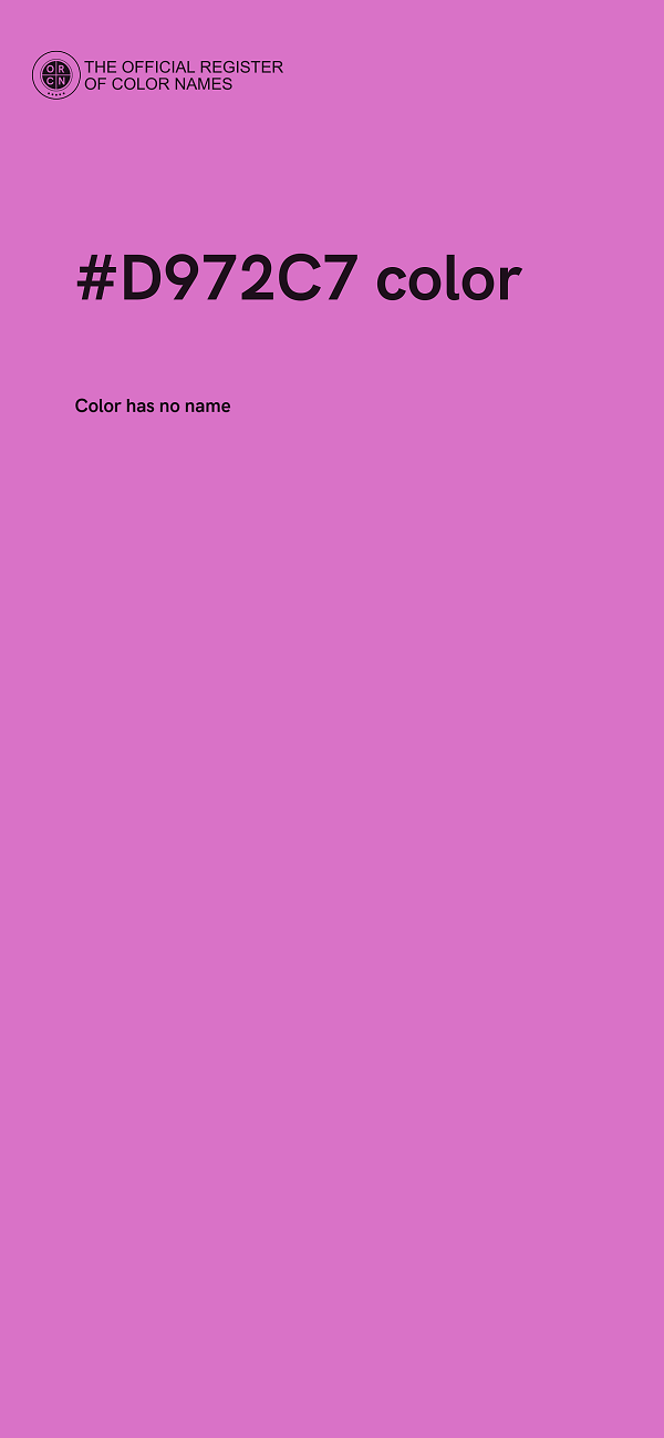 #D972C7 color image