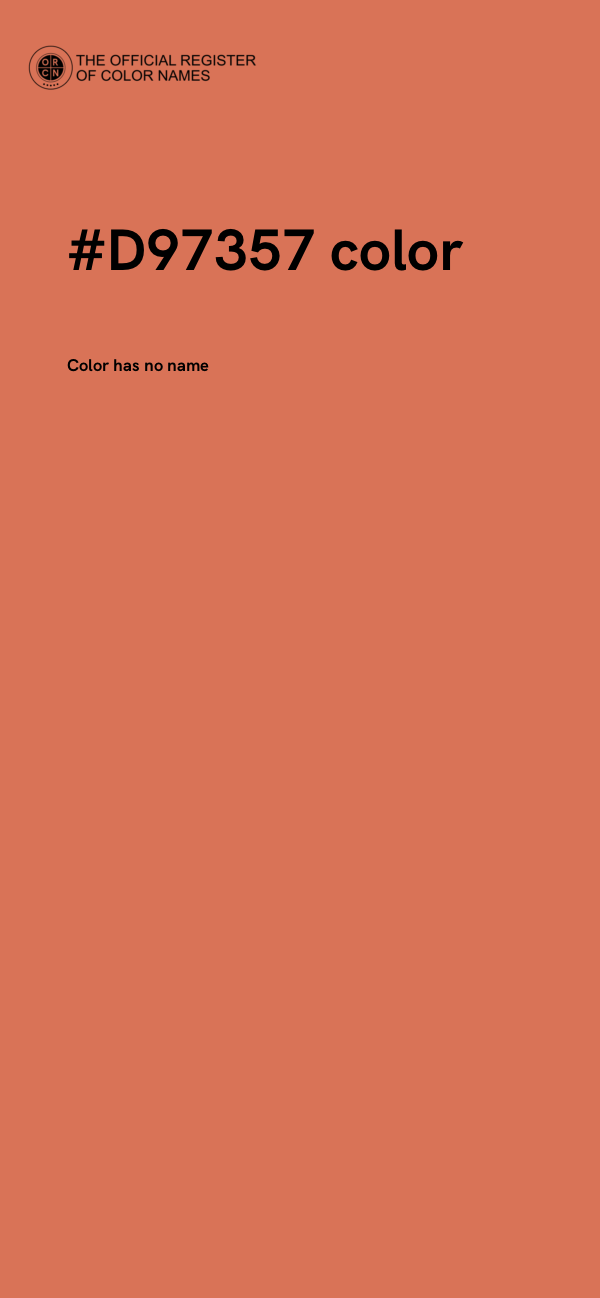 #D97357 color image