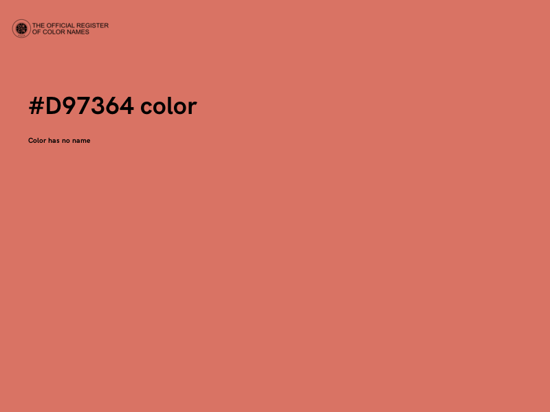 #D97364 color image