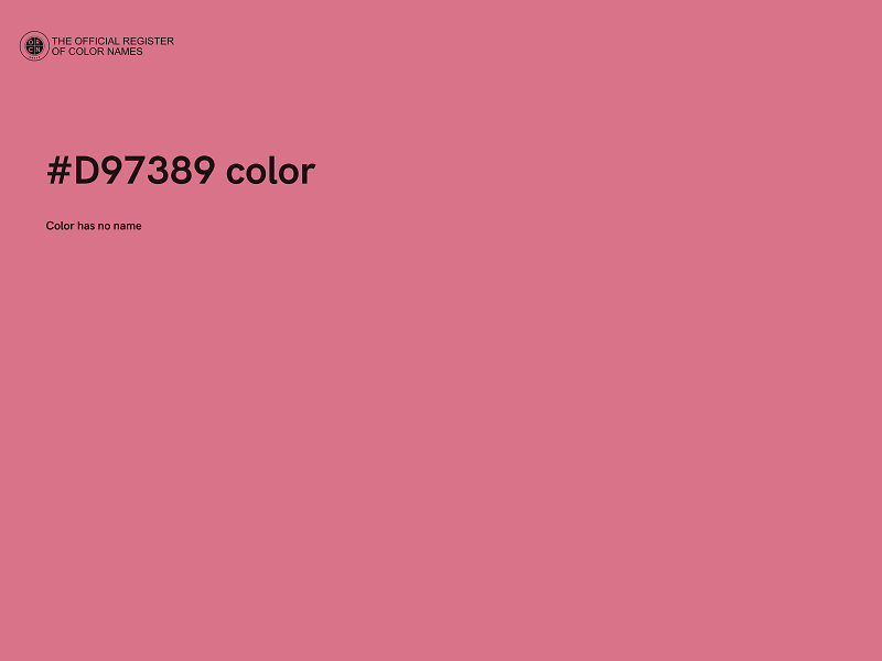 #D97389 color image