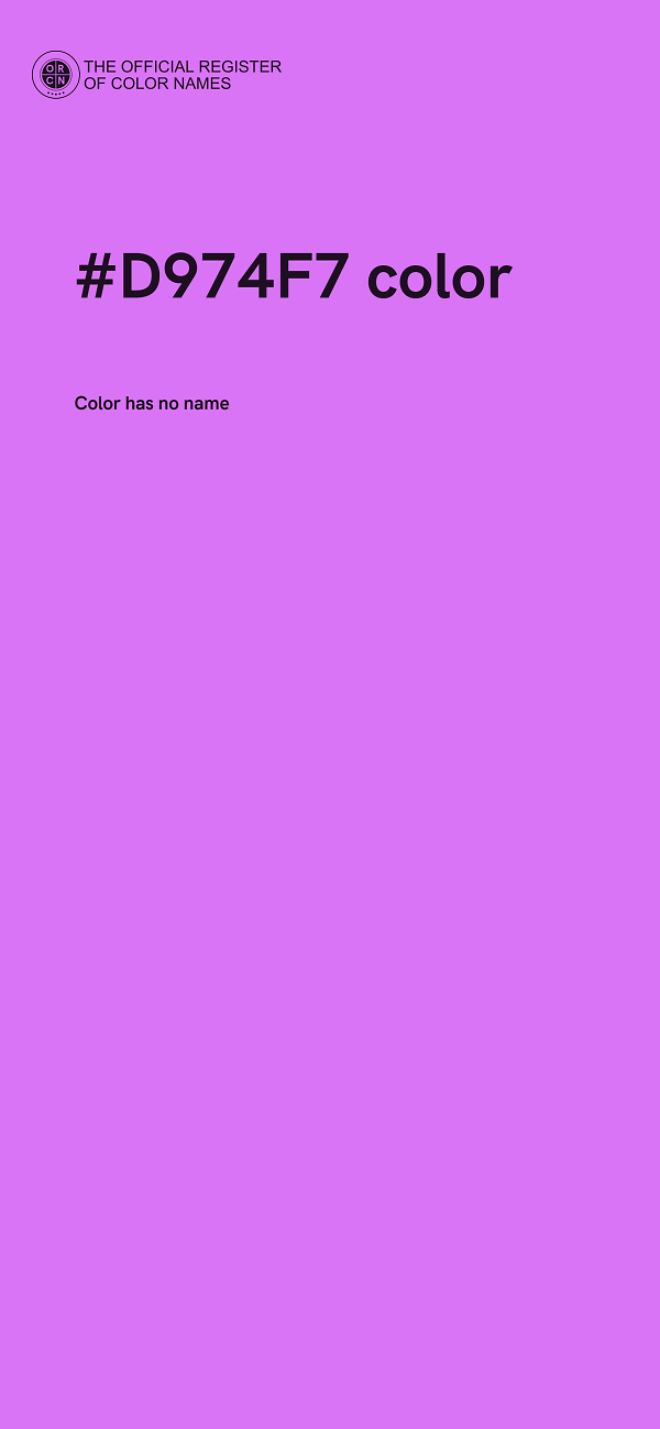 #D974F7 color image