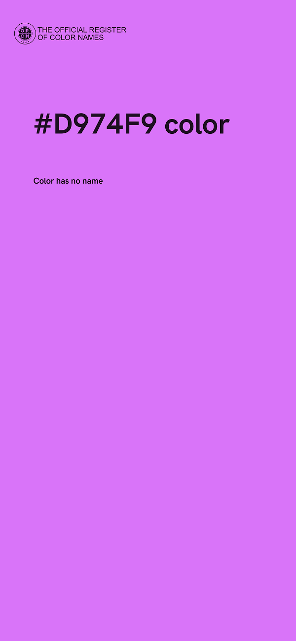 #D974F9 color image