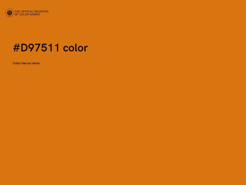 #D97511 color image