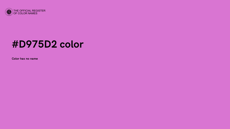 #D975D2 color image