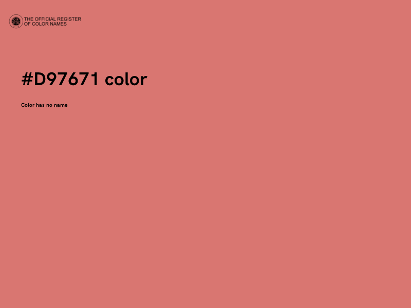 #D97671 color image