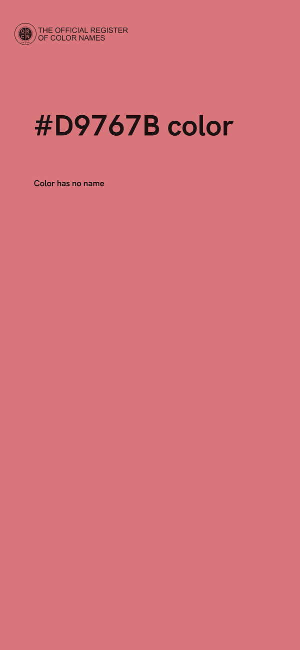 #D9767B color image