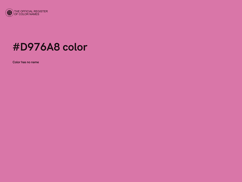 #D976A8 color image