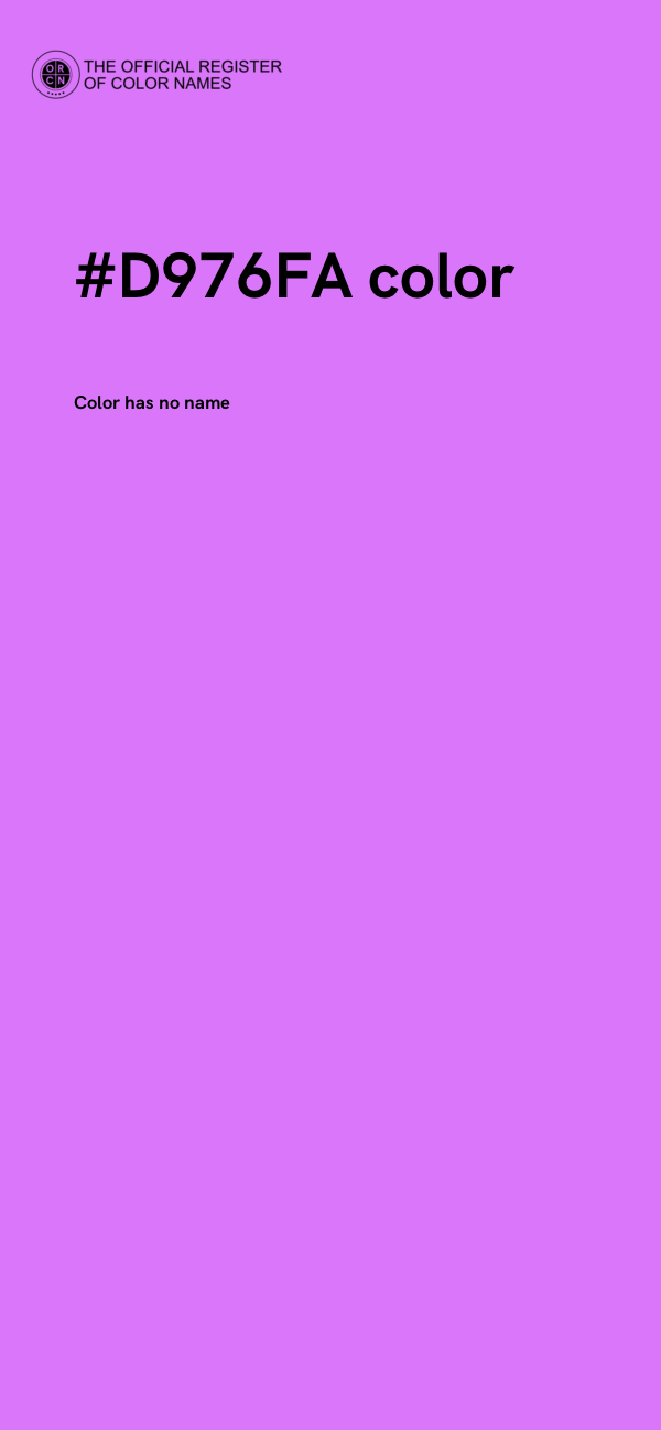 #D976FA color image
