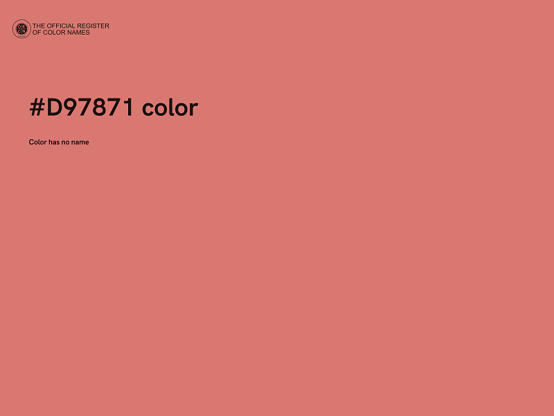 #D97871 color image