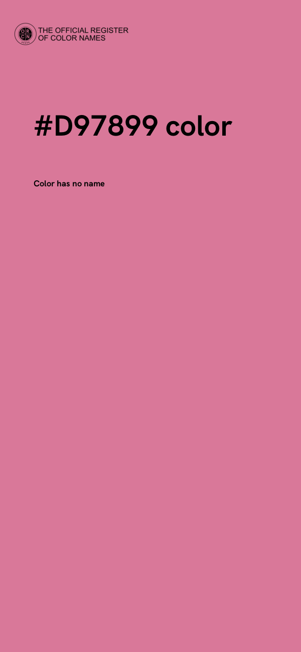 #D97899 color image