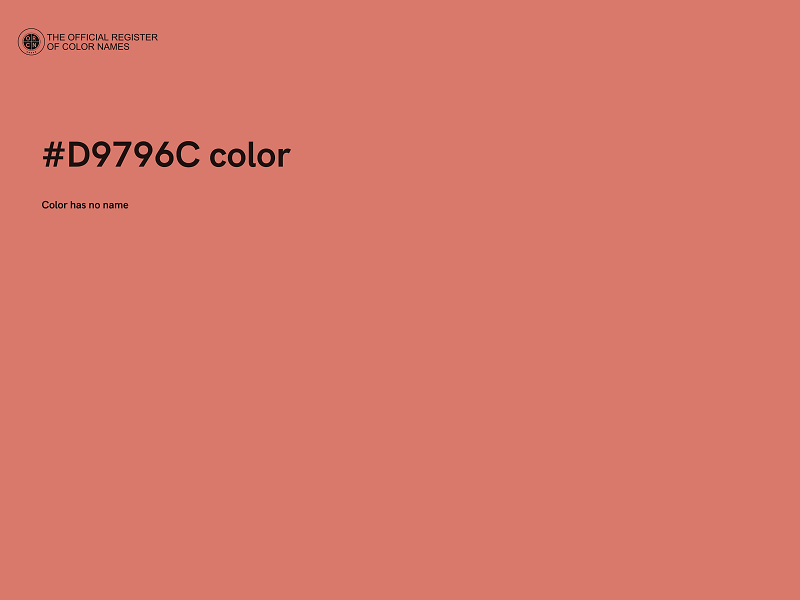 #D9796C color image
