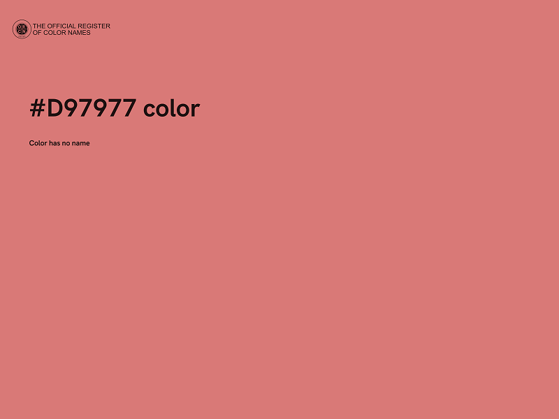 #D97977 color image