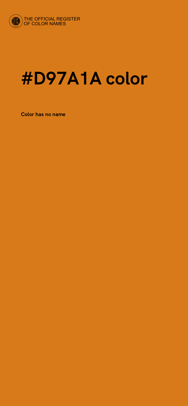 #D97A1A color image