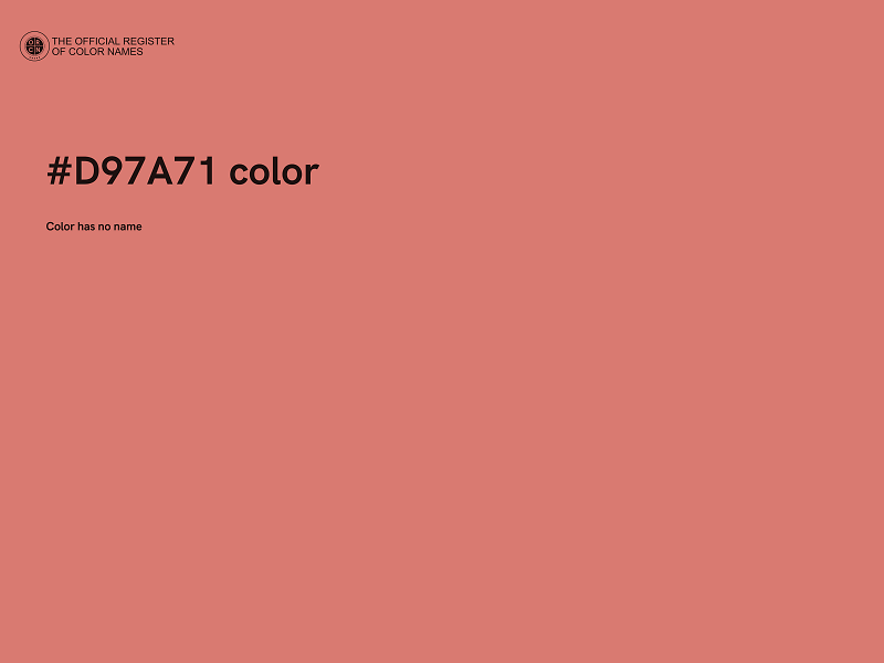 #D97A71 color image