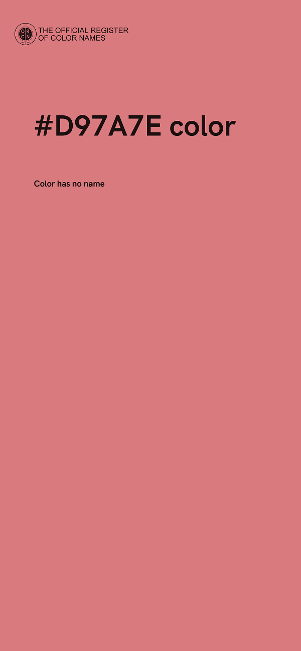 #D97A7E color image