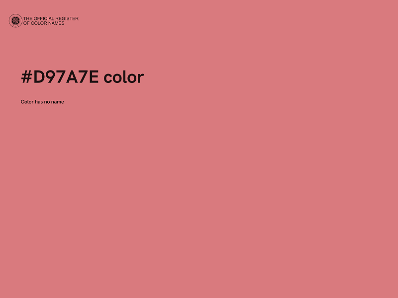 #D97A7E color image