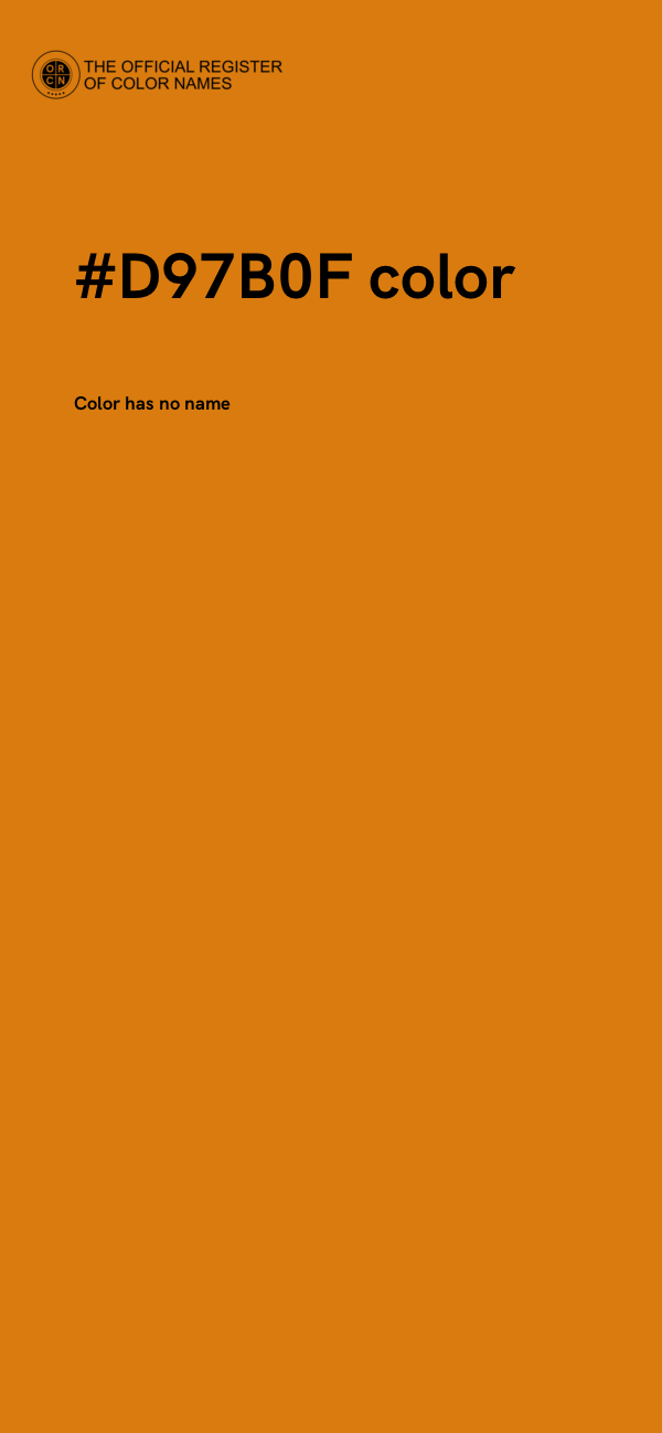 #D97B0F color image