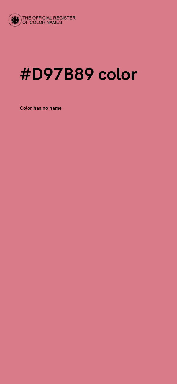 #D97B89 color image