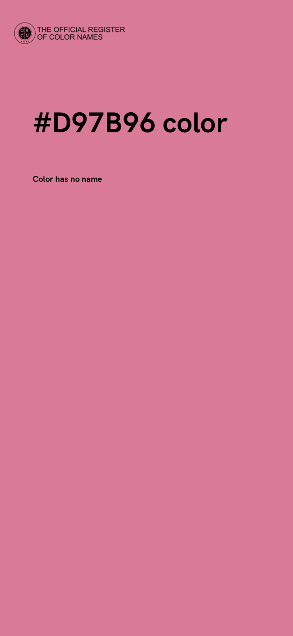 #D97B96 color image