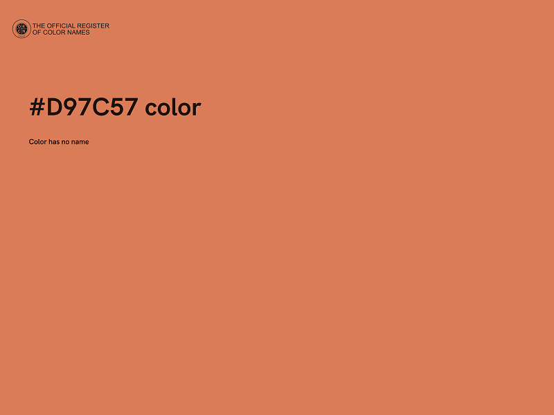 #D97C57 color image