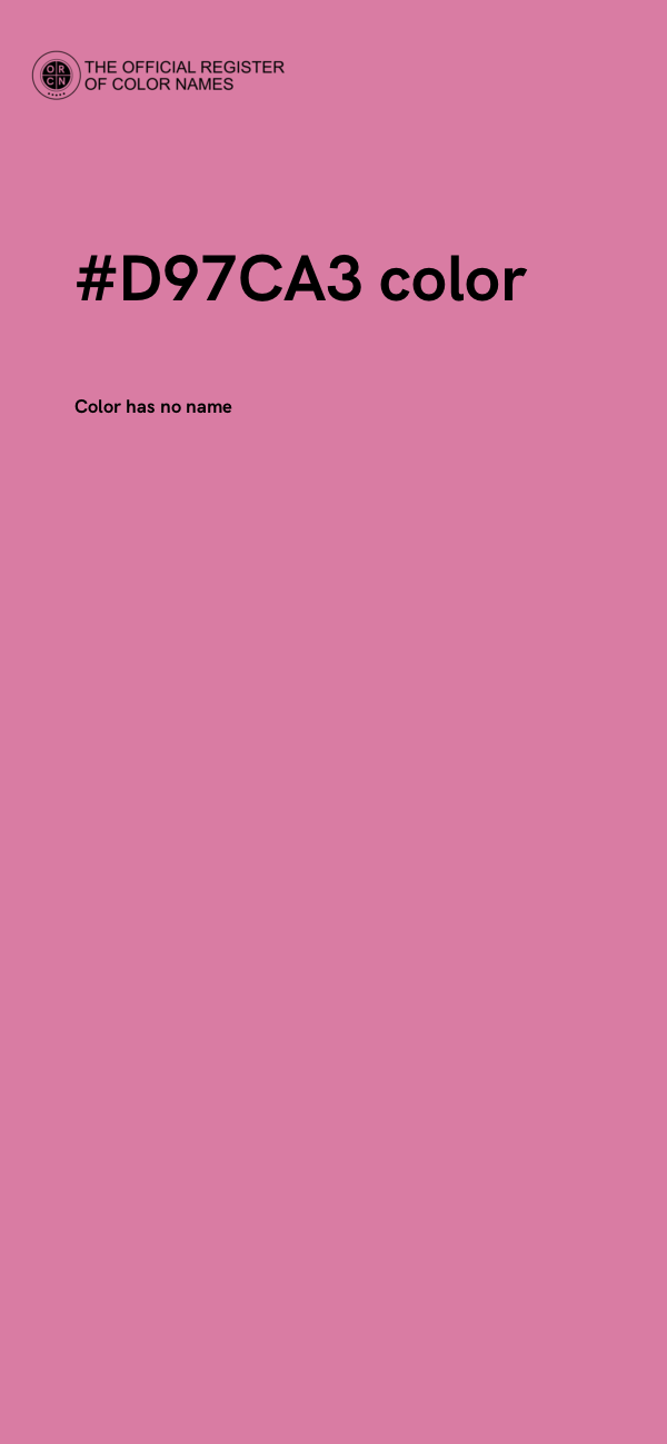 #D97CA3 color image
