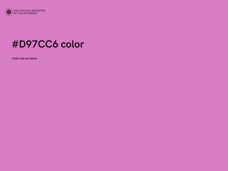 #D97CC6 color image