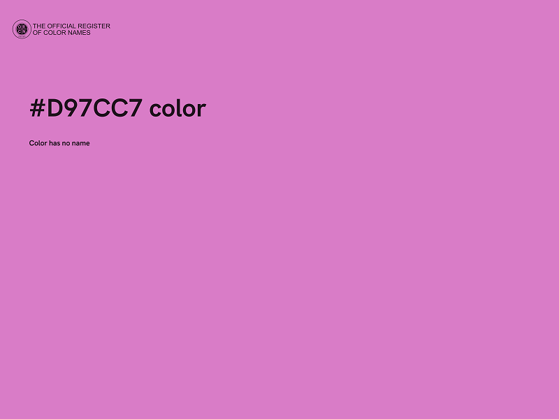 #D97CC7 color image