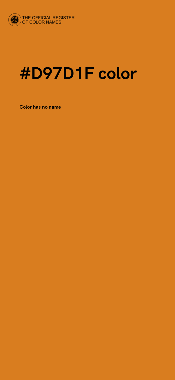 #D97D1F color image
