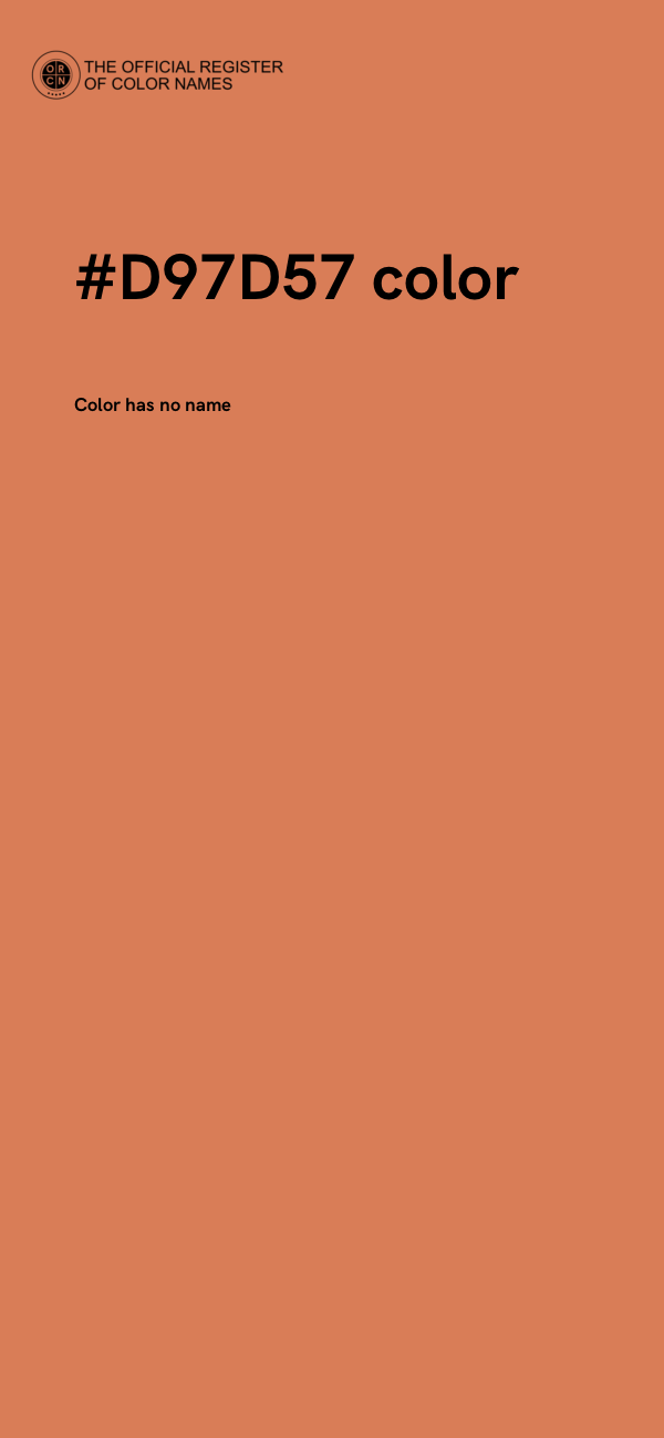 #D97D57 color image