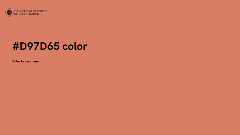 #D97D65 color image