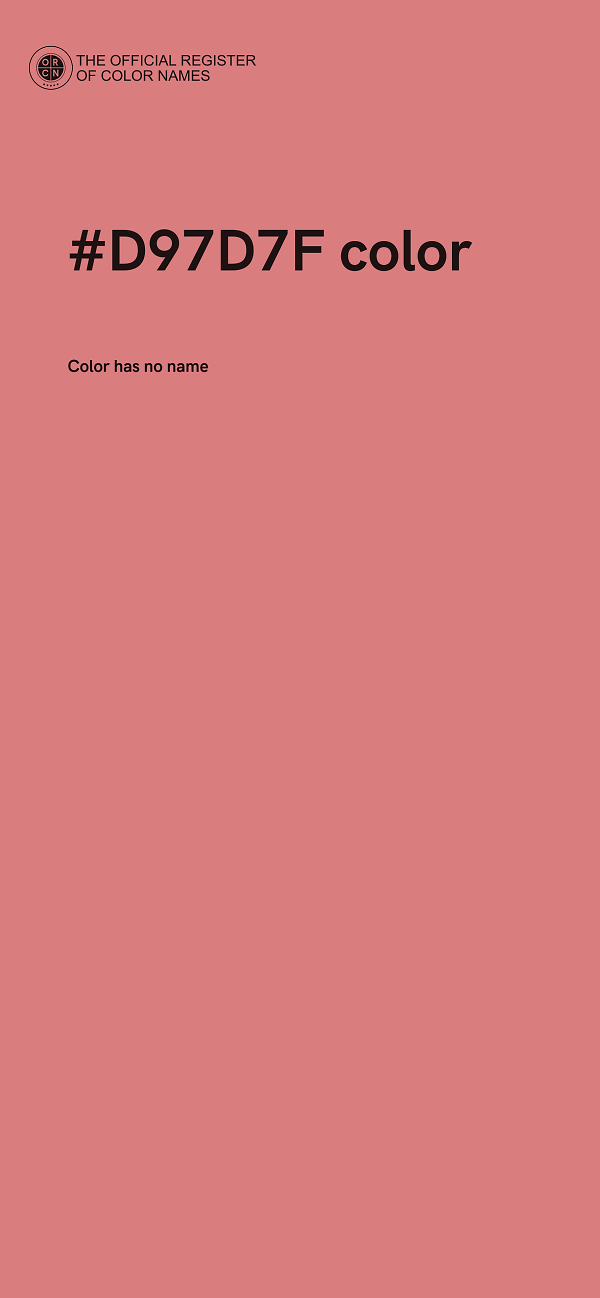 #D97D7F color image