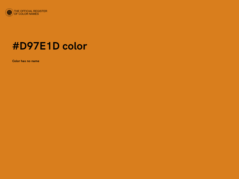 #D97E1D color image
