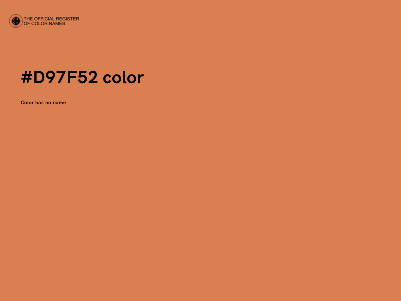 #D97F52 color image