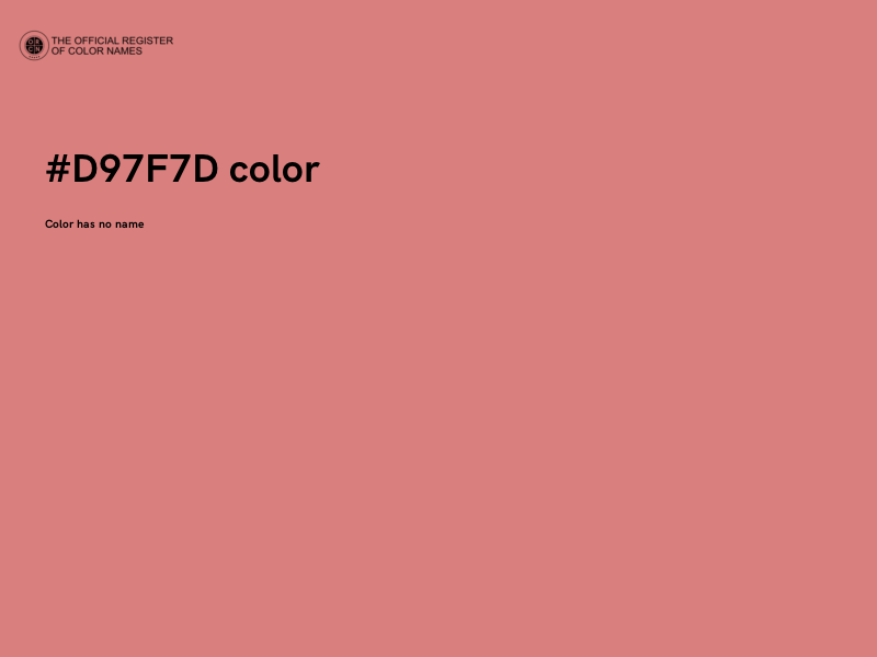 #D97F7D color image