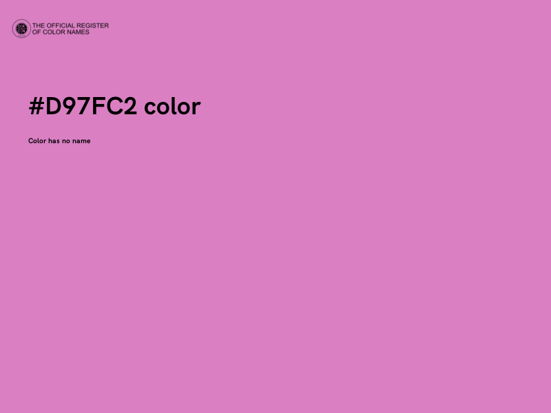#D97FC2 color image