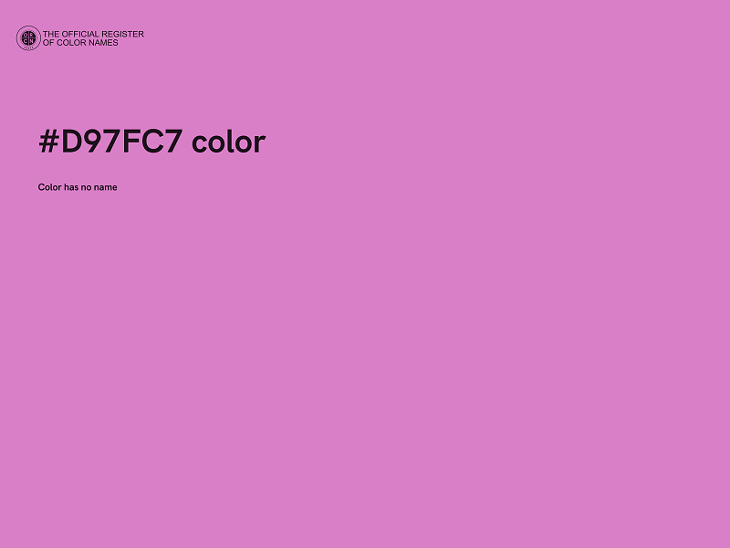 #D97FC7 color image