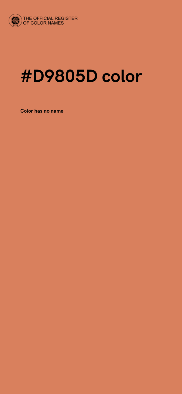 #D9805D color image
