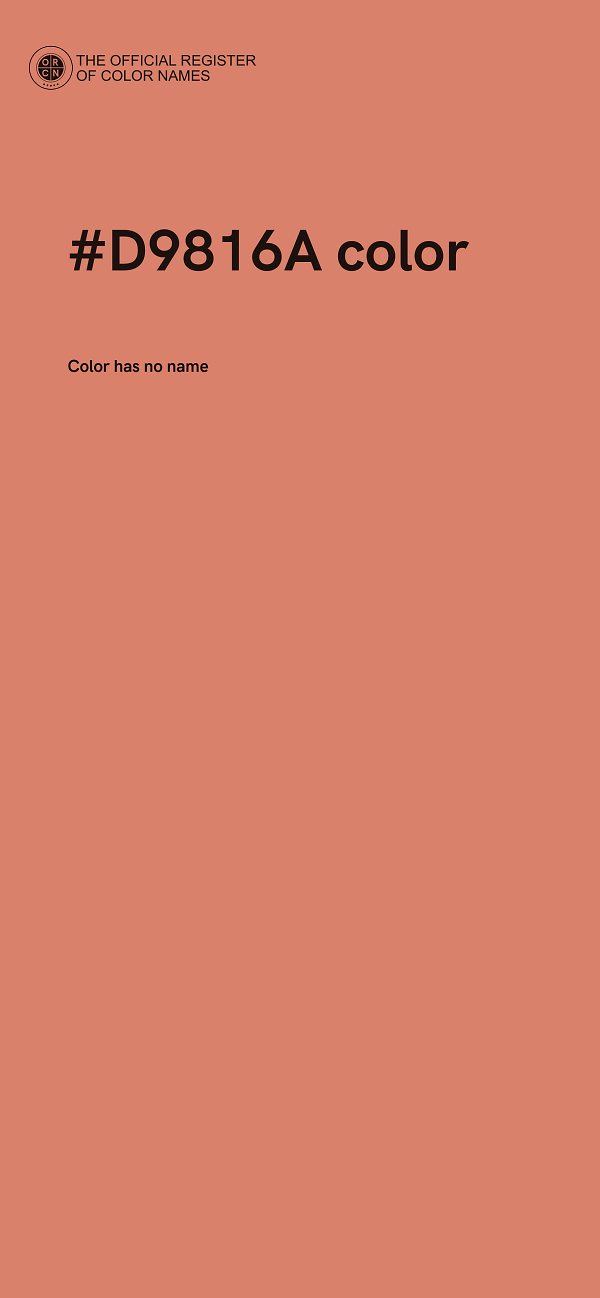 #D9816A color image