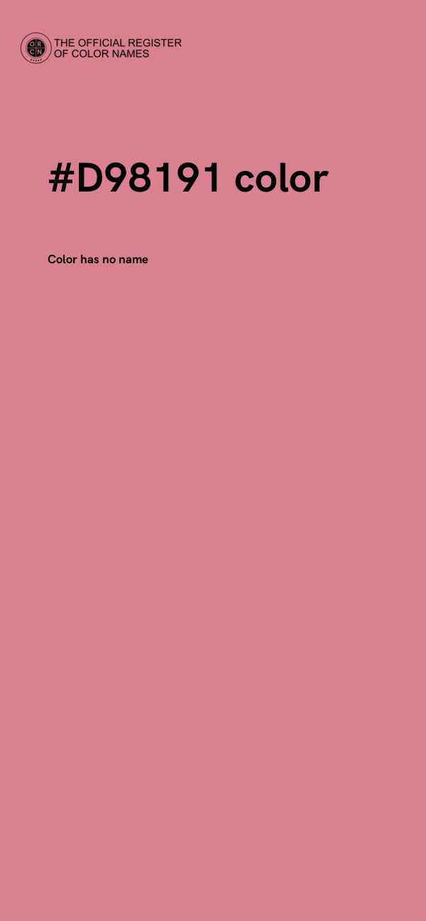 #D98191 color image