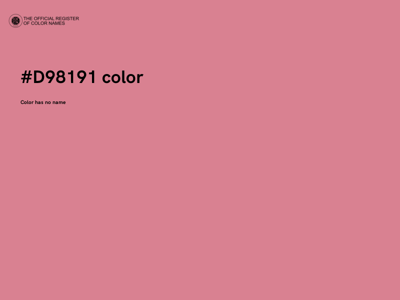 #D98191 color image