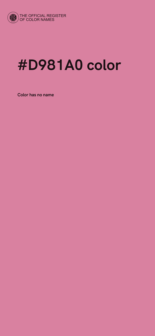 #D981A0 color image